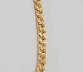 Cadena barbada de oro 18k 750 50cm