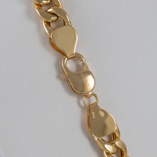 Cadena barbada de oro 18k 750 50cm