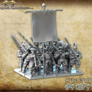 37Id Grupo de Guardias Negros con Mandoble. 12 un.