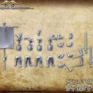 37Id Grupo de Guardias Negros con Mandoble. 12 un.