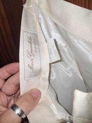 Gonna da sposa con coda per abito da sposa in velluto color pesca