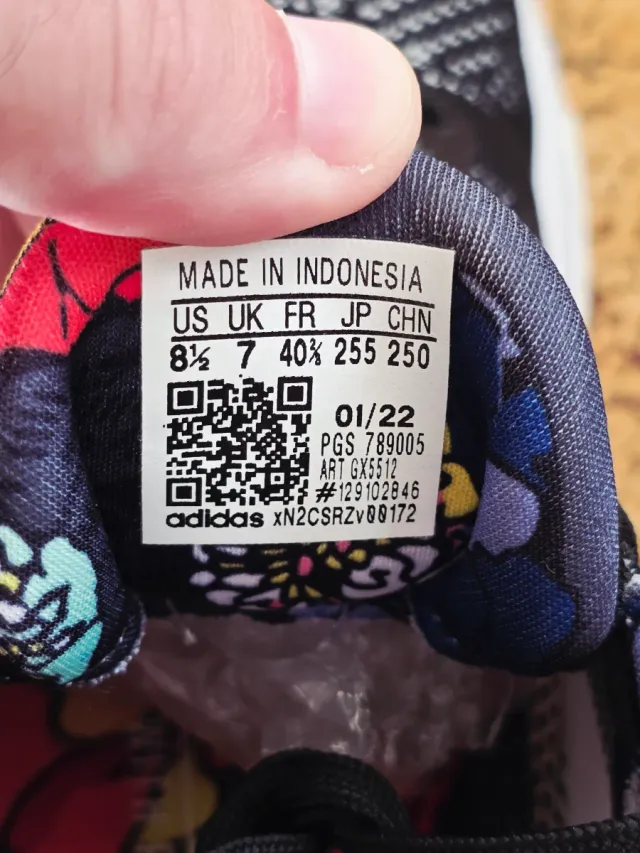 Adidas SolarGlide 5 Black Floral n40,5 como nuevas