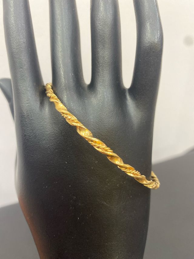 Pulsera Aro Oro 18k Rizado
