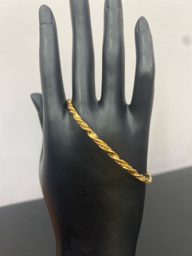 Pulsera Aro Oro 18k Rizado