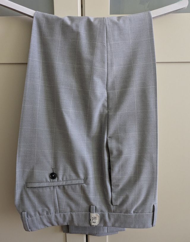 Traje MNG Tailored Gris Claro Talla L