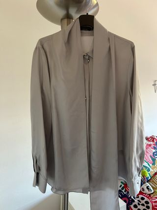 Camisa Adolfo Dominguez Seda Gris