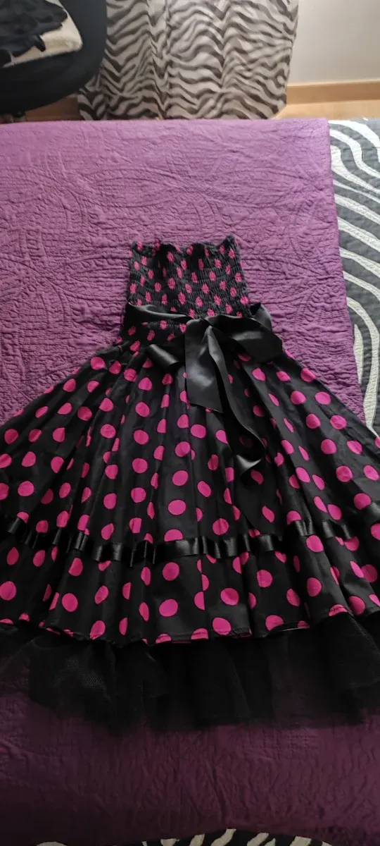 Vestido corto H&R London lunares. Talla L/XL nuevo