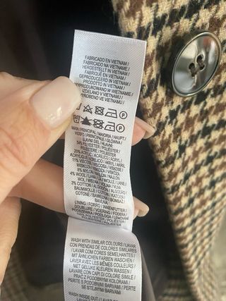 Cappottino Primark a quadri beige/marrone tg 42 IT