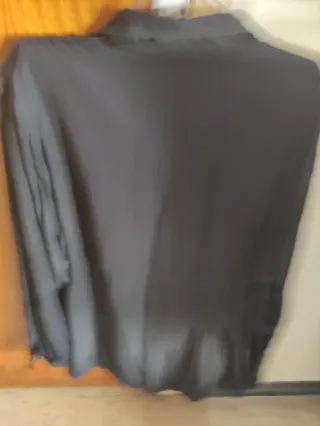 Camisa Negra Talla Grande XXXL Bordada