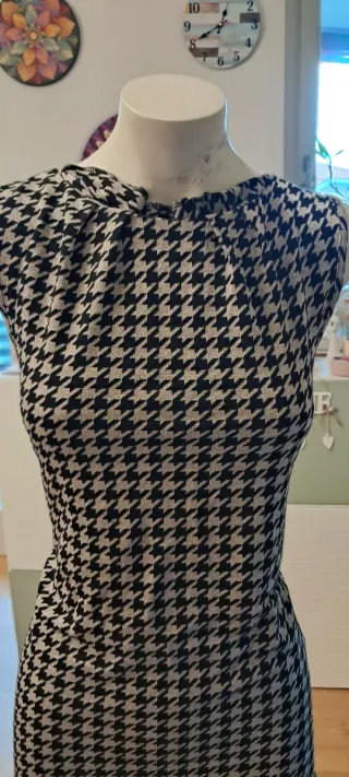 Abito caldo fantasia pied de poule