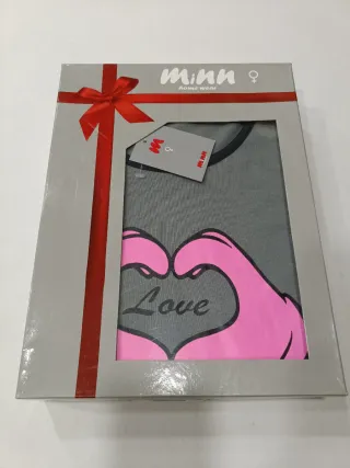 Pijama Mujer Minn 2 Piezas. Talla XL. Corazones