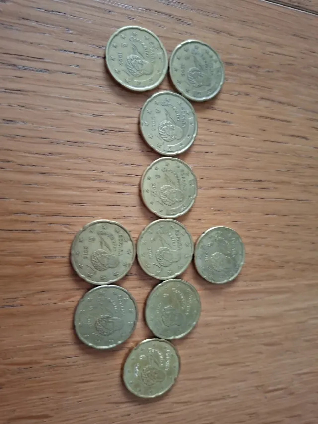 Monedas 20 céntimos Cervantes (España)