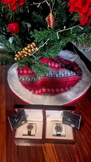 Hublot Relojes Pareja Negro y Dorado