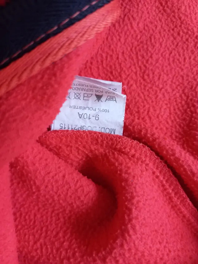 Forro polar niño/a rojo