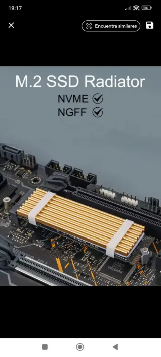 Disipadores M.2 SSD Negro /2uds