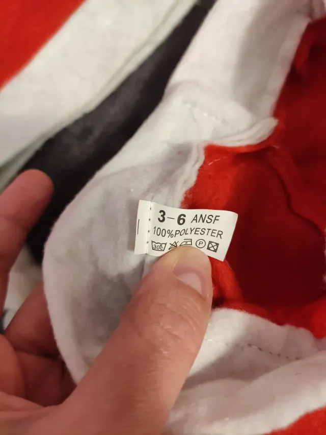 Disfraz vestido Mamá Noel Niña Talla 3-6 años