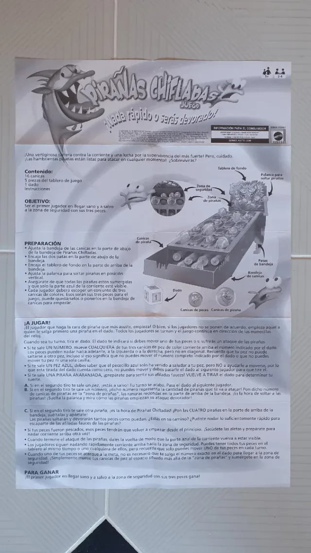 Juego Pirañas Chifladas