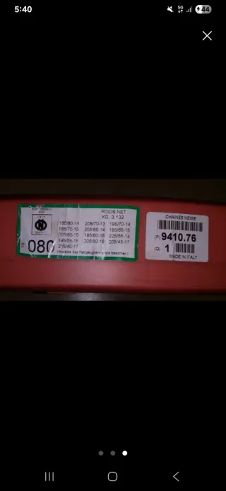 Cadenas para nieve Citroën T9