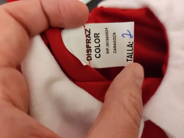 Disfraz Papá Noel niño 2 años