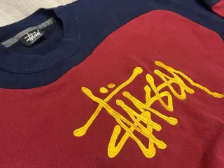 Sudadera Rework Stussy Azul/Rojo