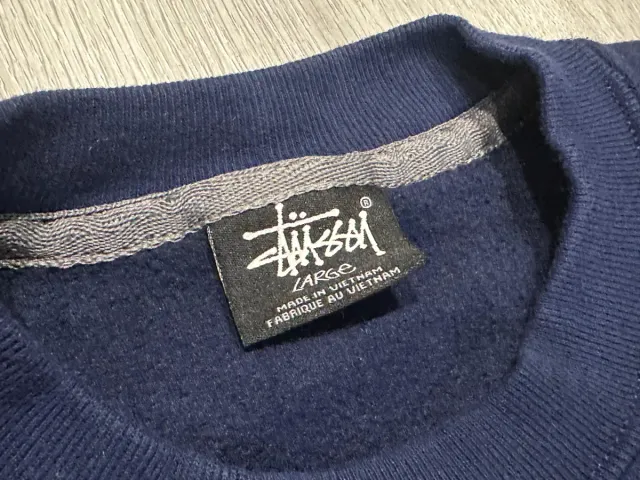 Sudadera Rework Stussy Azul/Rojo