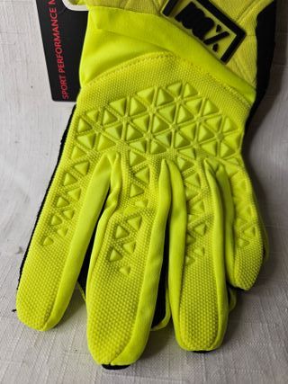 Guantes 100% MX Talla L Neón
