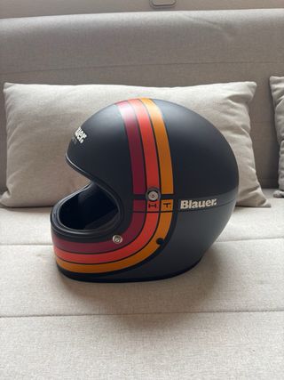 Casco Blauer Retro