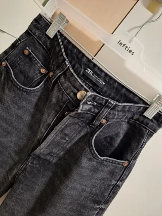 Zara Jeans Negros Talla 34
