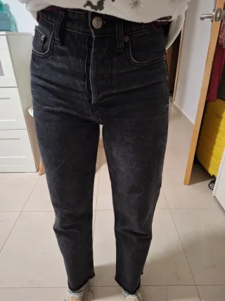 Zara Jeans Negros Talla 34