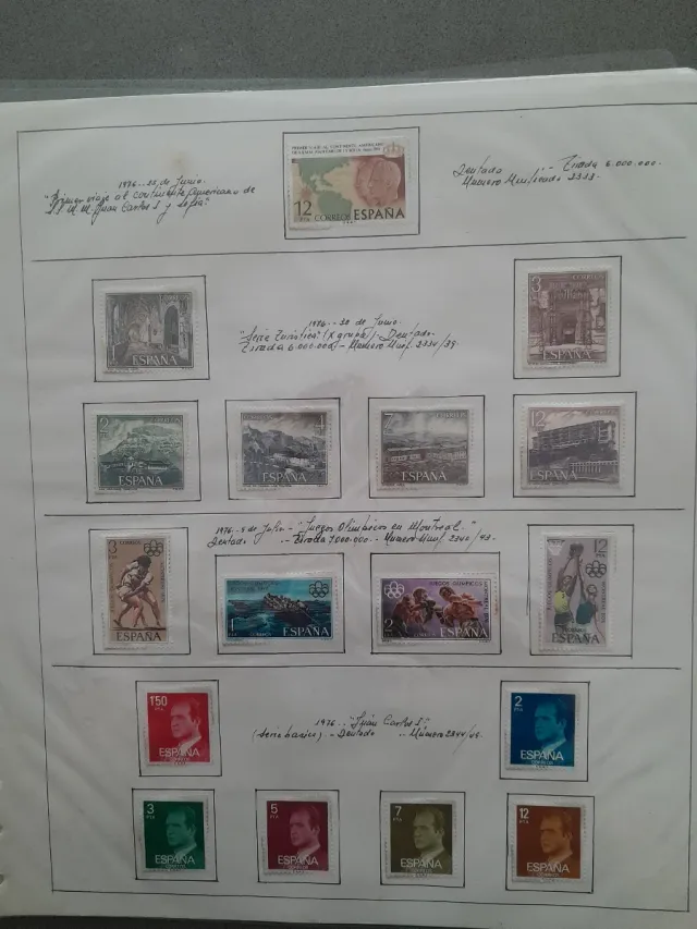 Sellos España 1976 - Completo.