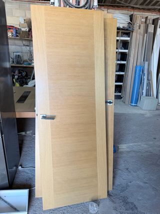 Puertas de paso roble sin molduras