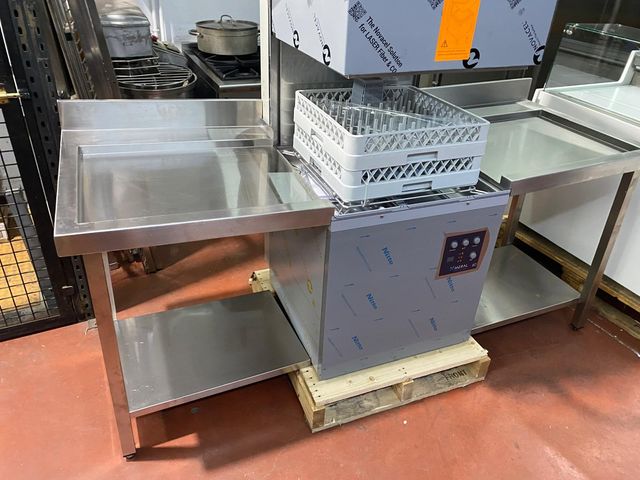 Mesa de salida industrial para lavavajillas