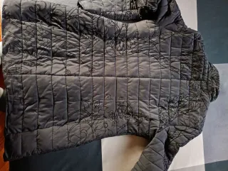 Cappotto Desigual nero con tessuto ricamato