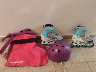 Patines ajustables Decathlon + Casco + Bolsa