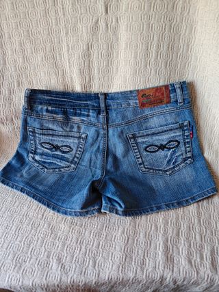 Pantalón corto azul vaquero talla L/40/42 mujer