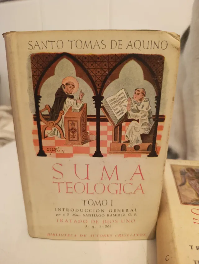 3 tomos de Suma Teológica Santo Tomás de Aquino