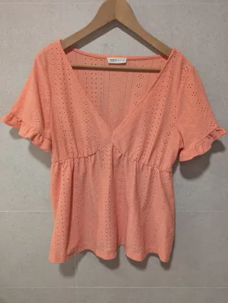 Blusa premamá naranja