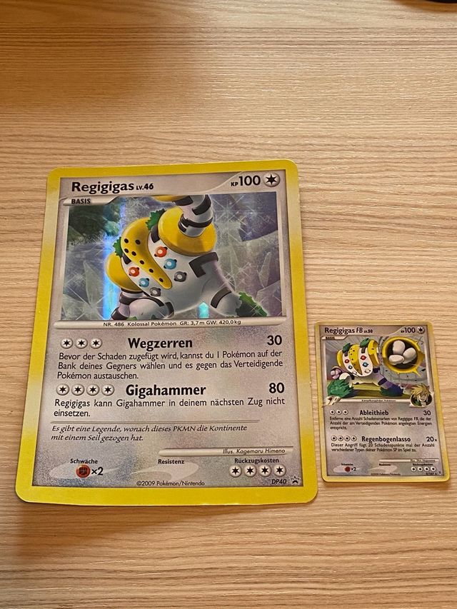Pokémon Regigigas Jumbo Card + Regigigas FB Card
