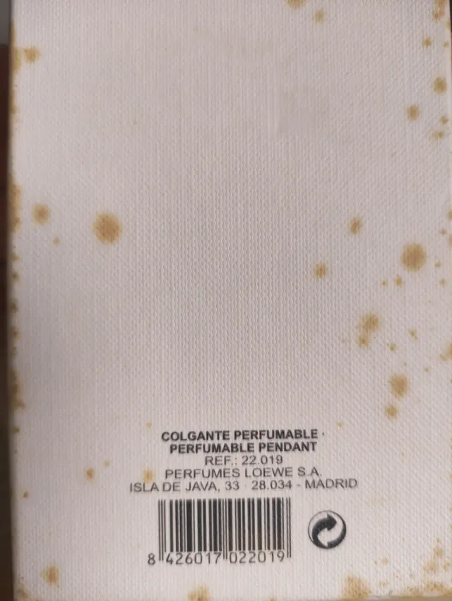 Colgante perfumable Loewe acero