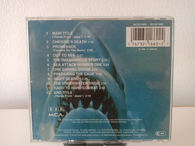 Banda Sonora Original Jaws CD Tiburón