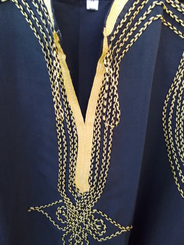 Chilaba Algodón Egipto Bordada