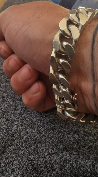 Pulsera de plata para hombre