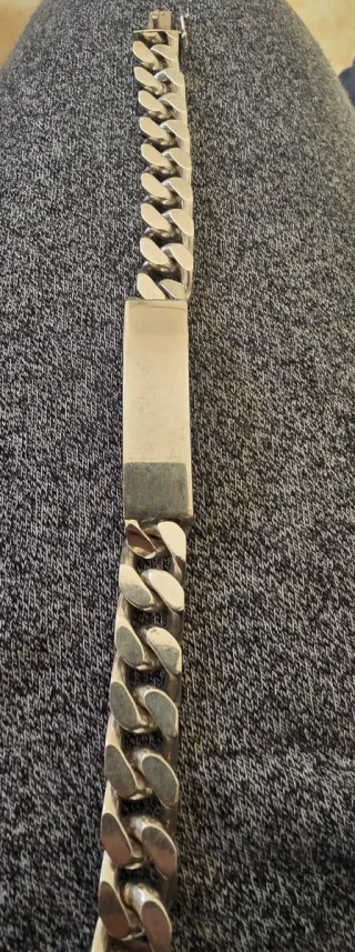 Pulsera de plata para hombre