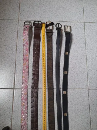 Lote 5 cinturones mujer