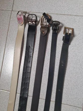 Lote 5 cinturones mujer