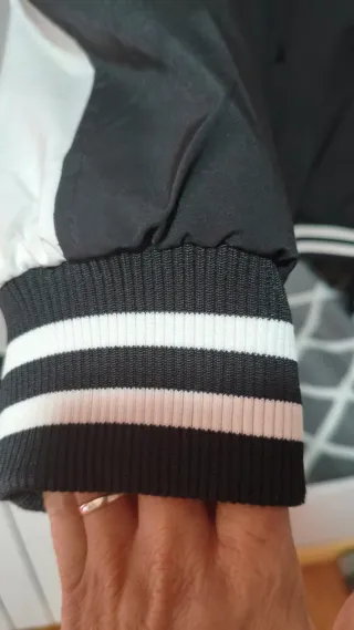 Cazadora DAVID COPPER Negra y Blanca Talla M