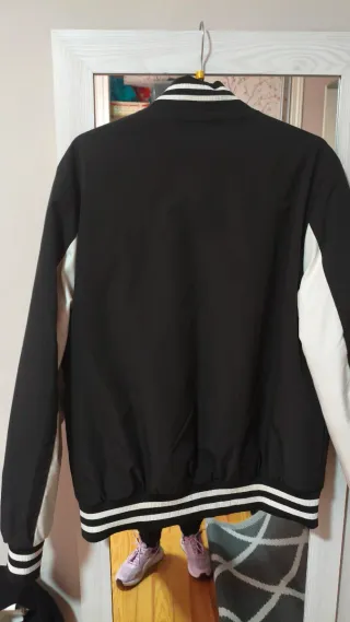 Cazadora DAVID COPPER Negra y Blanca Talla M