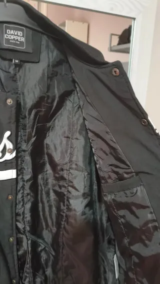 Cazadora DAVID COPPER Negra y Blanca Talla M