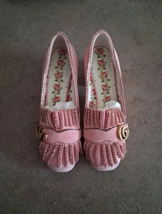 Scarpe Gucci Donna Rosa Glitter