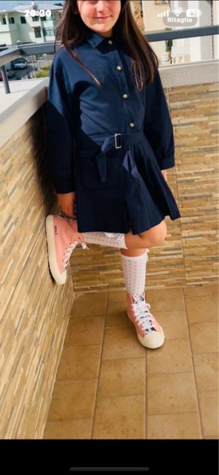 Vestito bimba Zara blu